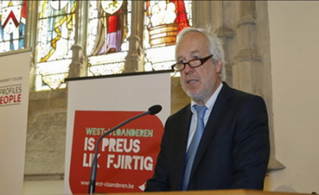 比利時西佛蘭德大學(xué)校長、孔子學(xué)院理事會會長洛德·德蓋特發(fā)言