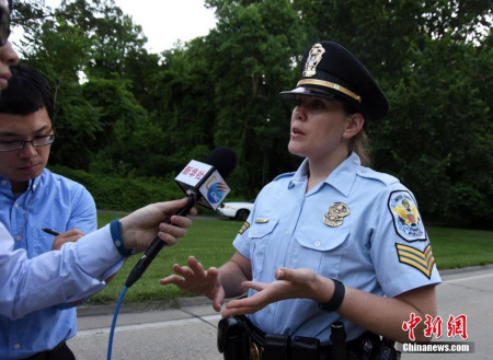 圖為羅斯接受記者采訪。<a target='_blank' >中新社</a>記者 張蔚然 攝