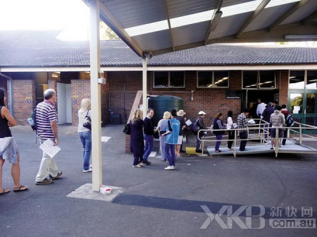 悉尼北區(qū)的一家大選投票點(diǎn)。（澳洲新快網(wǎng)）
