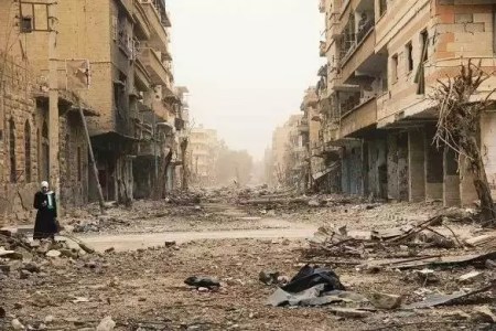 被戰(zhàn)火摧殘的敘利亞