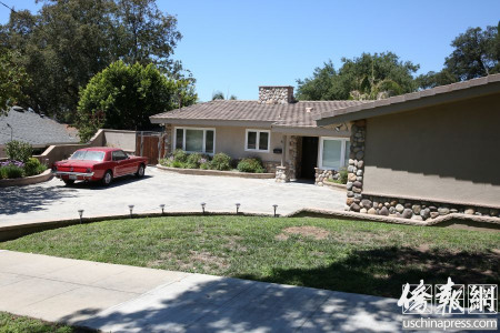 在帕沙迪納的王寶強(qiáng)與馬蓉的宅邸。（美國(guó)《僑報(bào)》/邱晨 攝）