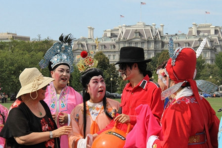 慶祝2016中美旅游年 文藝表演亮相白宮草坪