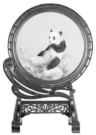 雙面全異繡（熊貓面）