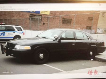 便衣警察使用的警車。（美國《僑報(bào)》摘自網(wǎng)絡(luò)）