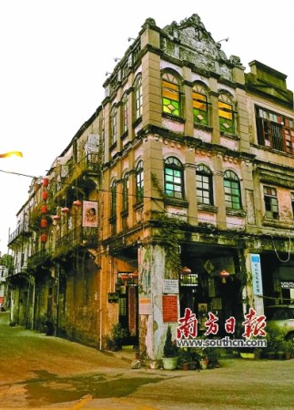 中西文化的交匯碰撞，體現(xiàn)在充滿西洋元素的建筑風格上 全澤超 攝