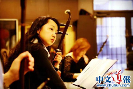 演奏現(xiàn)場。(日本《中文導(dǎo)報》/文遲 攝)