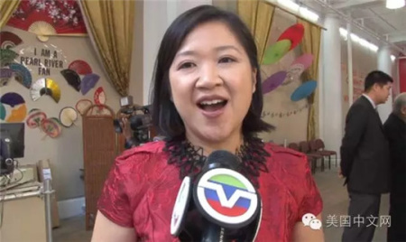 鄺瑛瑛接受本網(wǎng)采訪。（美國(guó)中文網(wǎng)記者周陽攝）