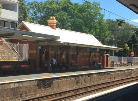 嫌犯被目擊的墾思火車(chē)站。(澳洲《新快報(bào)》圖片)