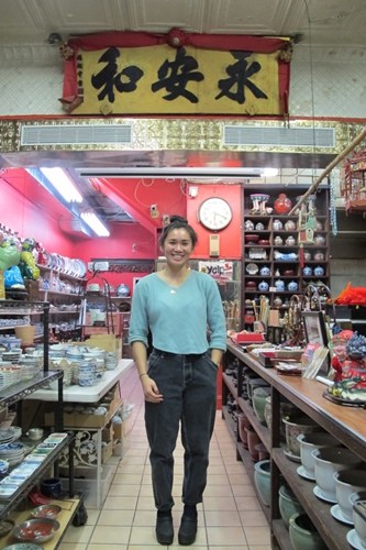 林美虹接手“永安和”，將這間百年老店打造成公共空間吸引更多新老顧客。(美國《世界周刊》/金春香 攝)