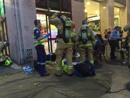 事故現(xiàn)場(chǎng)圖片。（澳洲《新快報(bào)》圖片）