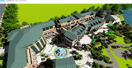 項(xiàng)目商業(yè)街效果圖