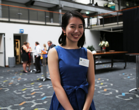 來自悉尼女子高中的視覺藝術(shù)科目狀元Gladys Lai。(澳洲《新快報(bào)》圖片)