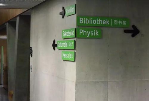 學(xué)校的中文路牌