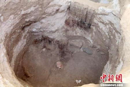 大型墓葬主墓室。 陜西省考古研究院