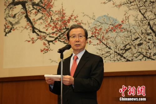 中國駐日大使程永華致辭。尹法根 攝