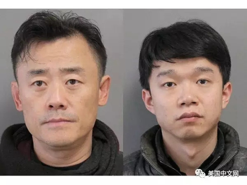 周立波與唐爽一同被捕。照片由長島納蘇郡警方提供。(美國中文網(wǎng))