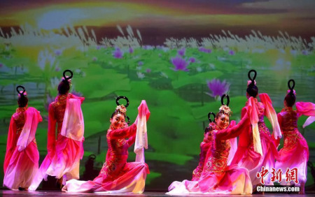 圖為舞蹈《漢風舞韻》。 <a target='_blank' >中新社</a>記者 付強 攝