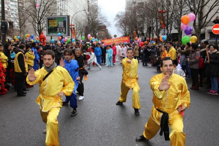 功夫表演一板一眼。（法國(guó)《歐洲時(shí)報(bào)》/黃冠杰 攝）