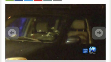 從目前曝光的圖片來(lái)看，陳爺爺車子的擋風(fēng)玻璃上至少有6個(gè)彈孔。