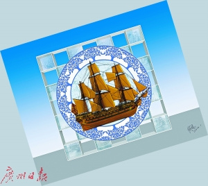 著名雕塑家俞暢創(chuàng)作的“中國皇后號(hào)”雕塑稿。