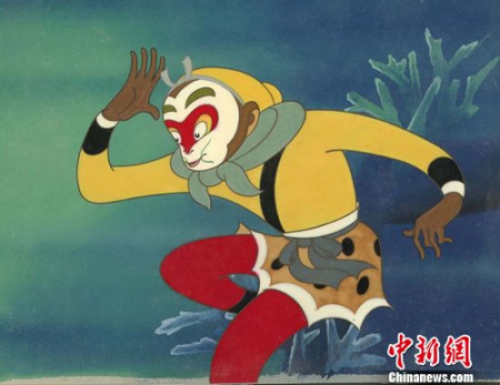 資料圖：國產(chǎn)動漫《大鬧天宮》。