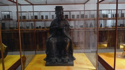 劉伯溫銅像（清代）。