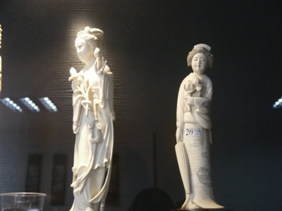 象牙雕作品。