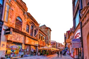 羅馬尼亞布加勒斯特古城。