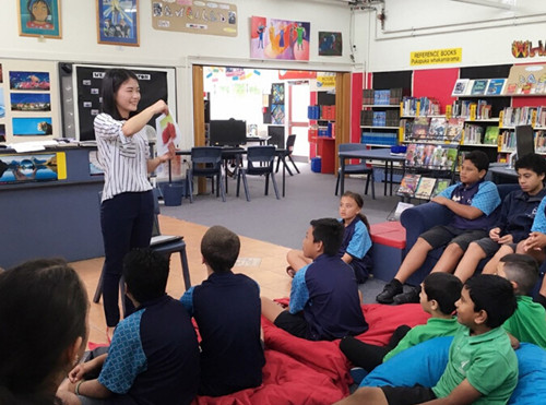 奧克蘭孔子學(xué)院的中文課堂。圖片來源：奧克蘭孔院官網(wǎng)