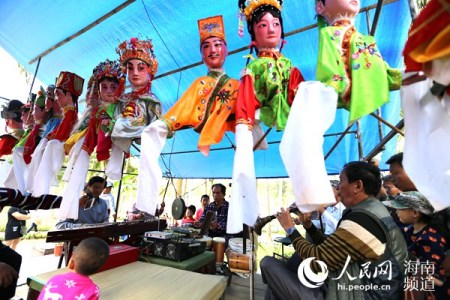 文昌好圣村公仔戲。