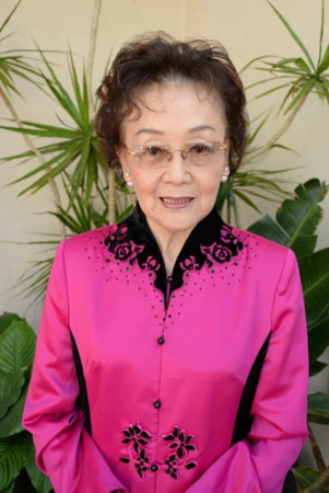 資料圖：愛國將領張治中將軍的女兒、知名僑領張素久。（圖片來源：環(huán)球網(wǎng)/盧威 攝）