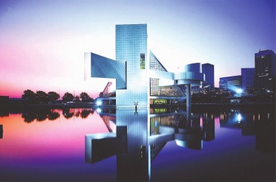 貝聿銘在美國克利夫蘭設(shè)計(jì)的搖滾音樂名人堂，落成于1995年