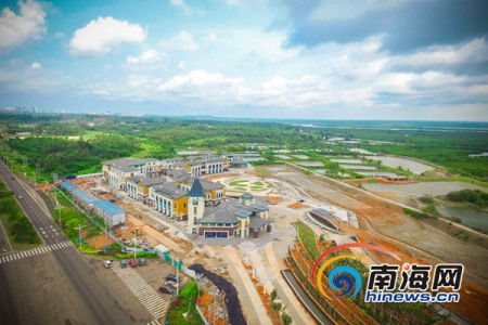 景區(qū)中正在修建的建筑。