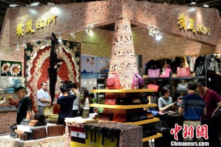 精致的埃及展館?！⊥鯑|明 攝