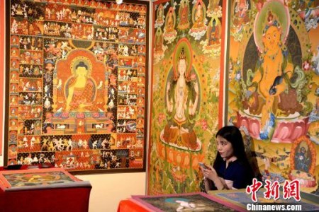 尼泊爾展館。　王東明 攝