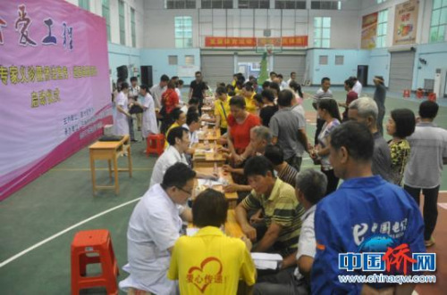 圖為義診活動現(xiàn)場。林浩　攝