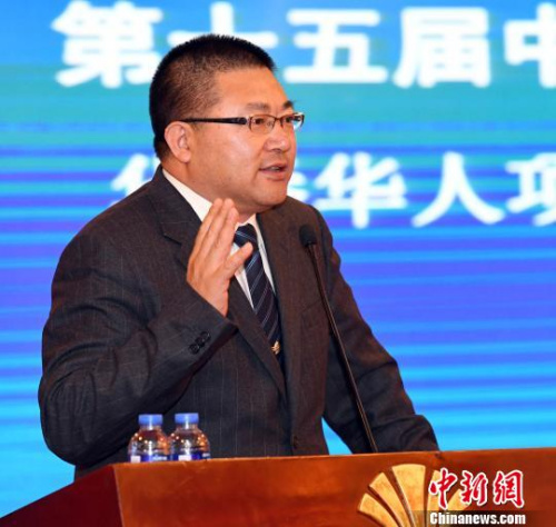 國(guó)務(wù)院僑辦經(jīng)濟(jì)科技司副司長(zhǎng)夏付東出席華僑華人項(xiàng)目成果（泉州）專場(chǎng)對(duì)接會(huì)并致辭?！∮浾邉⒖筛z