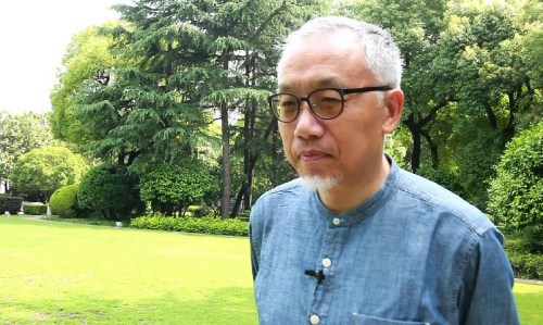 毛丹青接受人民網采訪