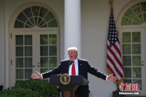資料圖：美國(guó)總統(tǒng)特朗普。 <a target='_blank' >中新社</a>記者 刁海洋 攝