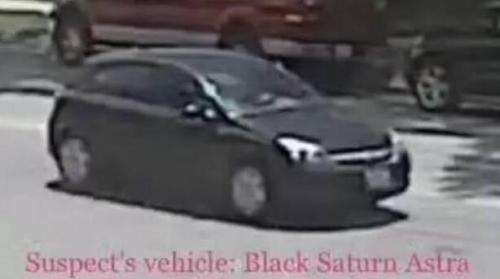 監(jiān)控拍攝到的可疑車輛。