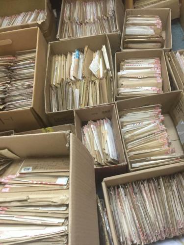 童增上個世紀(jì)九十年代初收到大量二戰(zhàn)中國受害者來信 崔寶娟供圖