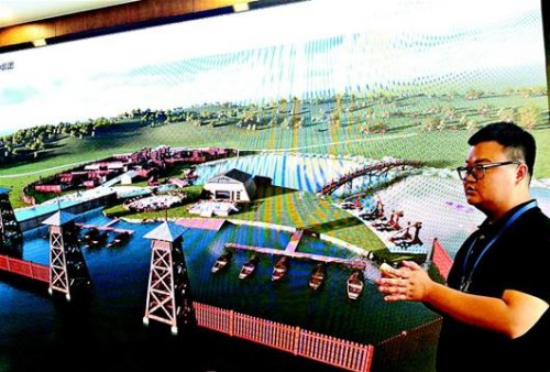 聶權(quán)講述木蘭草原規(guī)劃。(受訪者提供)