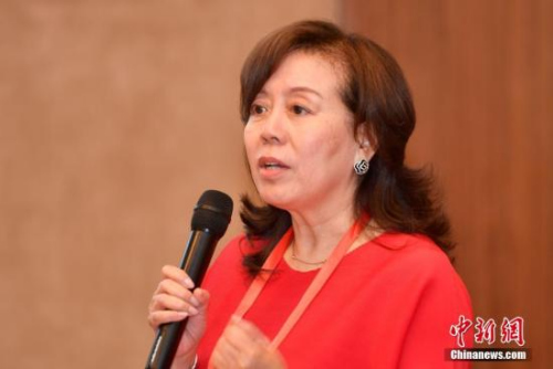 9月10日，西班牙歐華傳媒社長兼總編輯陶辛夷發(fā)言。 <a target='_blank' >中新社</a>記者 呂明 攝