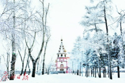 白色的童話世界。