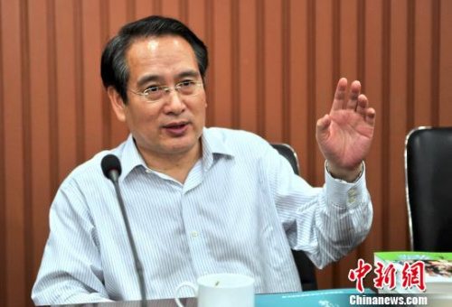 圖為：譚天星寄語<a target='_blank' >中新社</a>浙江分社的采編隊伍?！±畛宽?攝