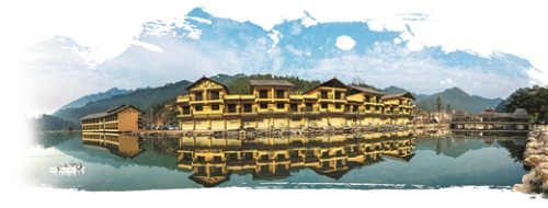 長坪水韻瑤寨風情誘人。 (蒙山縣委宣傳部提供)