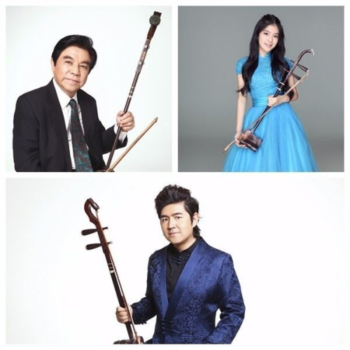 陳軍（下）和父親、女兒。資料圖