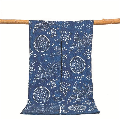 用藍(lán)印花布制作的創(chuàng)意產(chǎn)品。 （吳元新 供圖）