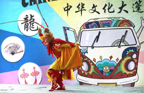 武術(shù)表演。