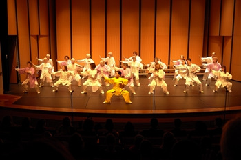 中國(guó)功夫表演。